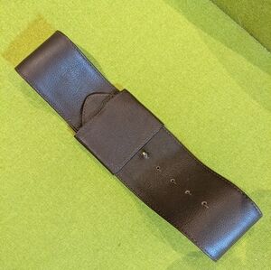 Genuine brown leather, wide-belt, brand 'Accessorize' - Size Small